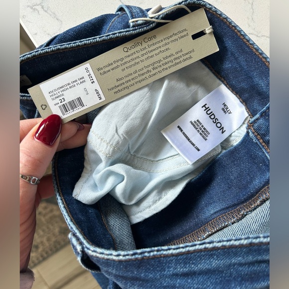 NWT Hudson Holly High Rise Sunrise Flare Jeans Size 23 (24x34) - Picture 4 of 15